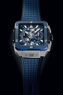 Men's watch / unisex  HUBLOT, Square Bang Unico Titanium Blue Ceramic / 42mm, SKU: 821.NL.5170.RX | watchphilosophy.co.uk