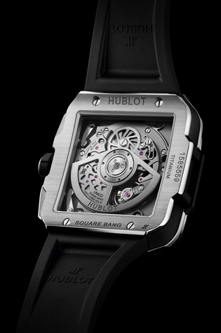 Men's watch / unisex  HUBLOT, Square Bang Unico Titanium Pave / 42mm, SKU: 821.NX.0170.RX.1604 | watchphilosophy.co.uk