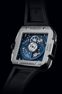 Men's watch / unisex  HUBLOT, Square Bang Unico Titanium Blue / 42mm, SKU: 821.NX.5170.RX | watchphilosophy.co.uk