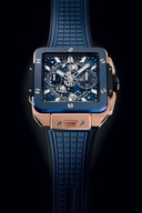 Men's watch / unisex  HUBLOT, Square Bang Unico King Gold Blue Ceramic / 42mm, SKU: 821.OL.5180.RX | watchphilosophy.co.uk