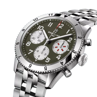 Men's watch / unisex  BREITLING, Classic AVI Chronograph Curtiss Warhawk / 42mm, SKU: A233802A1L1A1 | watchphilosophy.co.uk