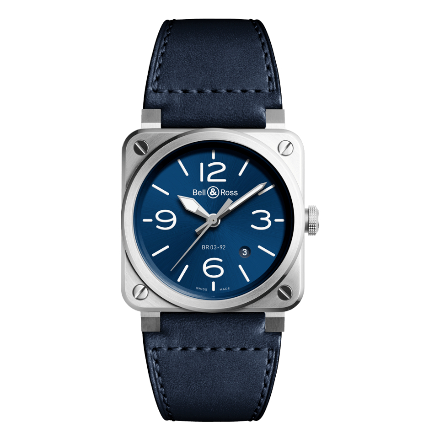 Men's watch / unisex  BELL & ROSS, BR 03-92 Blue Steel / 42mm, SKU: BR0392-BLU-ST/SCA | watchphilosophy.co.uk