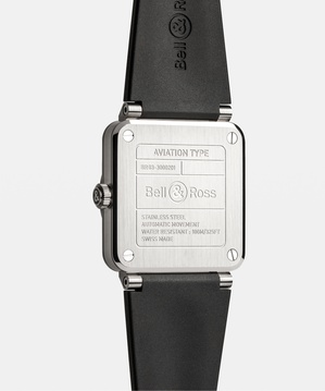 Men's watch / unisex  BELL & ROSS, BR 03 Black Steel / 41mm, SKU: BR03A-BL-ST/SRB | watchphilosophy.co.uk