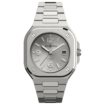 Men's watch / unisex  BELL & ROSS, BR 05 Grey Steel / 40mm, SKU: BR05A-GR-ST/SST | watchphilosophy.co.uk