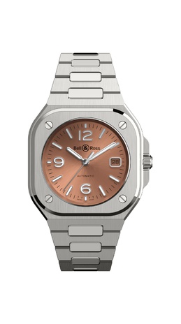 Men's watch / unisex  BELL & ROSS, BR 05 Copper Brown / 40mm, SKU: BR05A-BR-ST/SST | watchphilosophy.co.uk