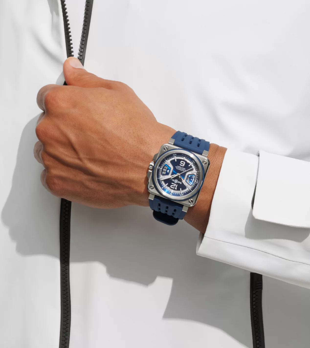 Men's watch / unisex  BELL & ROSS, BR-X3 Blue Steel / 41mm, SKU: BRX3R-BLU-ST/SRB | watchphilosophy.co.uk