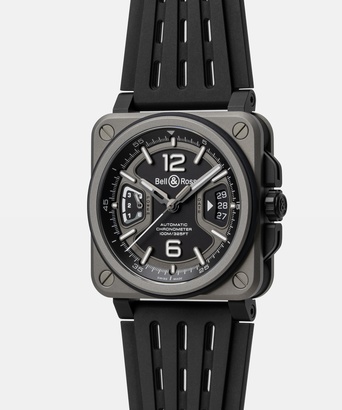 Men's watch / unisex  BELL & ROSS, BR-X3 Black Titanium / 41mm, SKU: BRX3R-BL-TI/SRB | watchphilosophy.co.uk