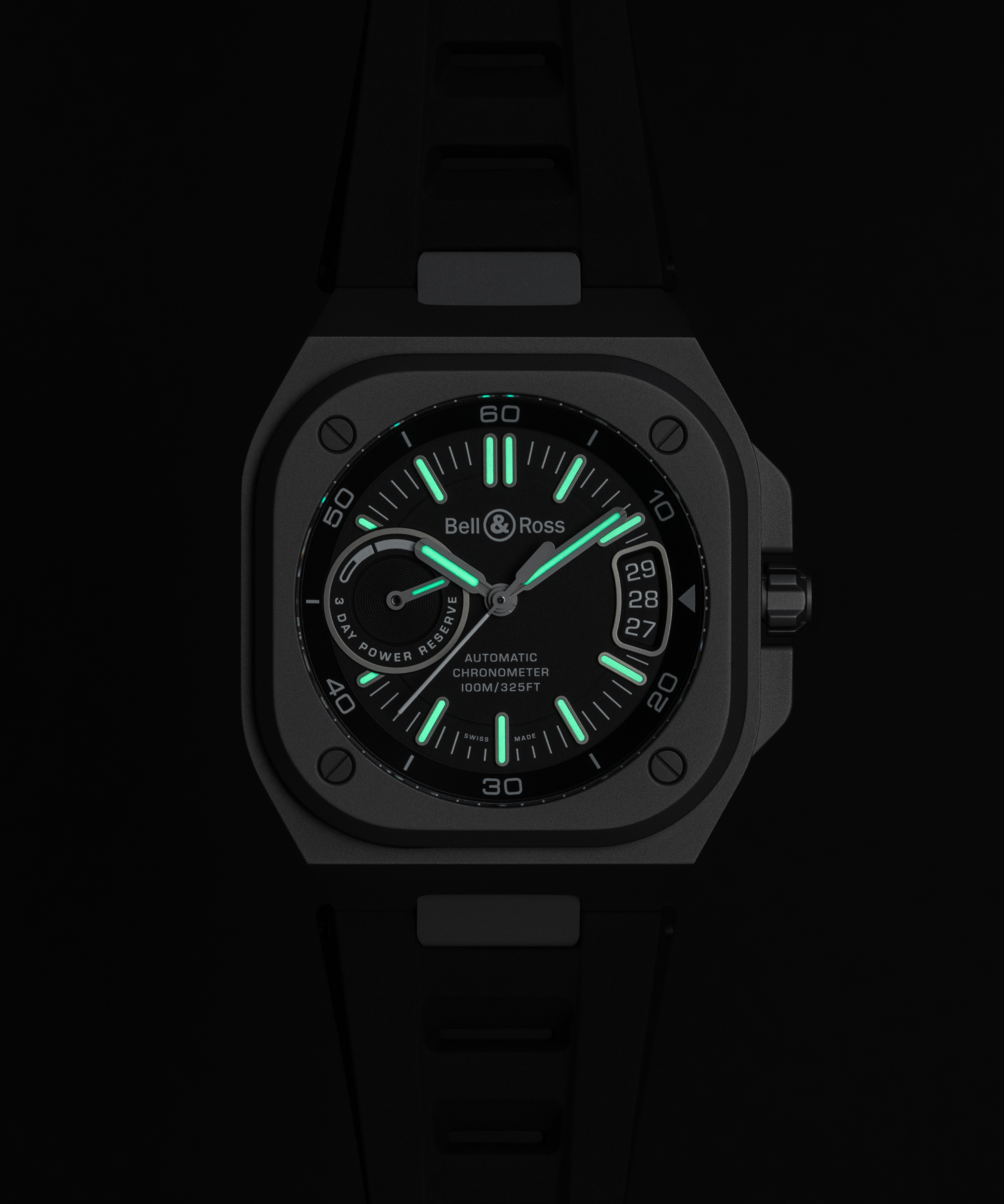 Men's watch / unisex  BELL & ROSS, BR-X5 Black Titanium / 41mm, SKU: BRX5R-BL-TI/SRB | watchphilosophy.co.uk