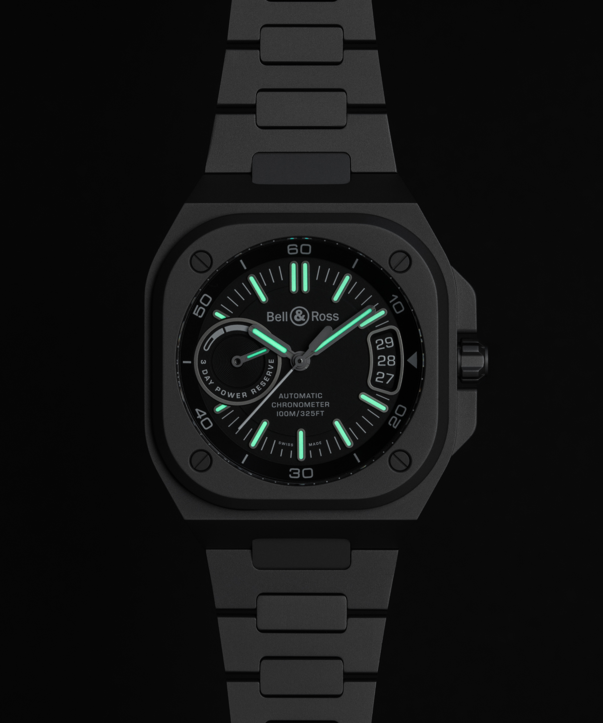 Men's watch / unisex  BELL & ROSS, BR-X5 Black Titanium / 41mm, SKU: BRX5R-BL-TI/STI | watchphilosophy.co.uk