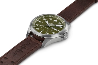 Men's watch / unisex  HAMILTON, Khaki Aviation Pilot Day Date Auto / 42mm, SKU: H64635560 | watchphilosophy.co.uk