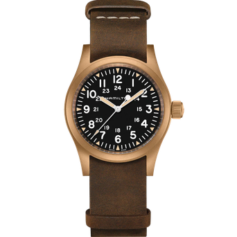 Men's watch / unisex  HAMILTON, Khaki Field Mechanical Bronze / 38mm, SKU: H69459530 | watchphilosophy.co.uk