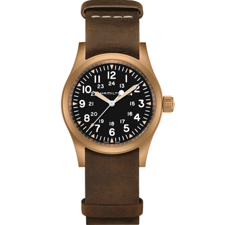 Men's watch / unisex  HAMILTON, Khaki Field Mechanical Bronze / 38mm, SKU: H69459530 | watchphilosophy.co.uk