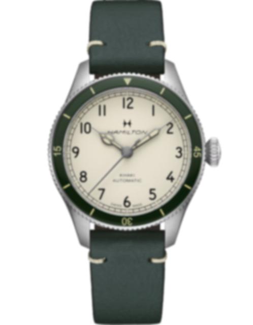 Men's watch / unisex HAMILTON, Khaki Aviation Pilot Pioneer / 38mm, SKU: H76255810 | watchphilosophy.co.uk