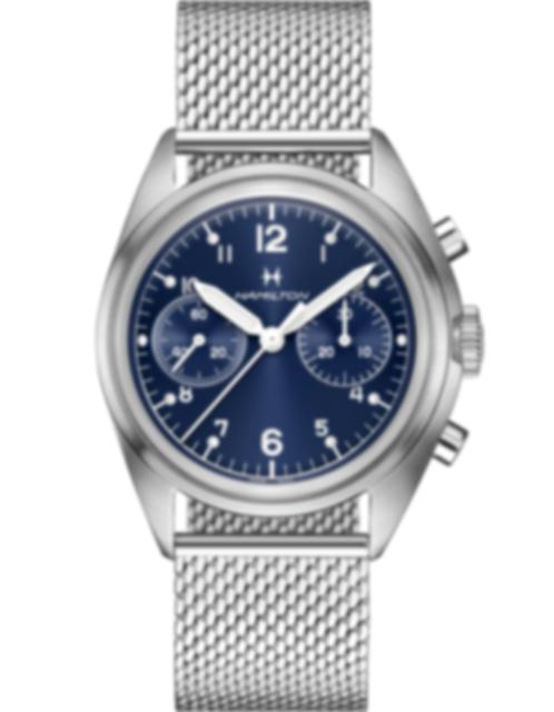 Men's watch / unisex HAMILTON, Khaki Aviation Pilot Pioneer Mechanical Chrono / 40mm, SKU: H76409140 | watchphilosophy.co.uk