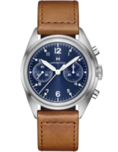 Men's watch / unisex HAMILTON, Khaki Aviation Pilot Pioneer Mechanical Chrono / 40mm, SKU: H76409540 | watchphilosophy.co.uk