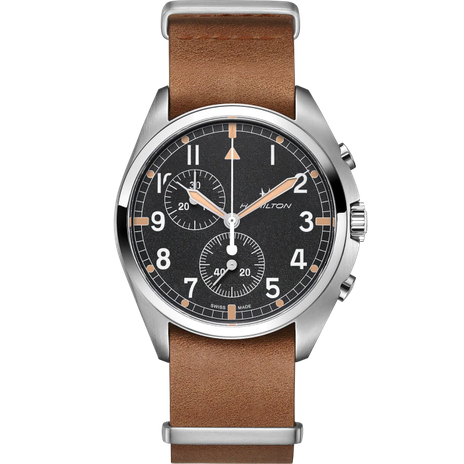 Men's watch / unisex  HAMILTON, Khaki Aviation Pilot Pioneer Chrono Quartz / 41mm, SKU: H76522531 | watchphilosophy.co.uk