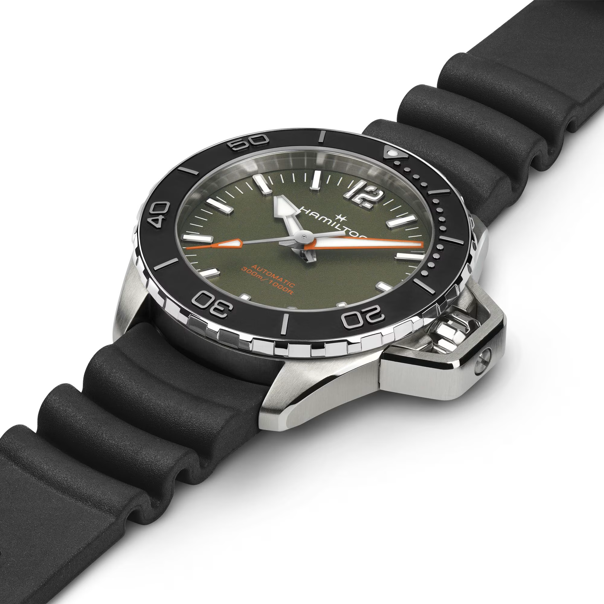 Men's watch / unisex  HAMILTON, Khaki Navy Frogman Auto / 41mm, SKU: H77455360 | watchphilosophy.co.uk