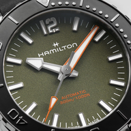 Men's watch / unisex  HAMILTON, Khaki Navy Frogman Auto / 41mm, SKU: H77455360 | watchphilosophy.co.uk