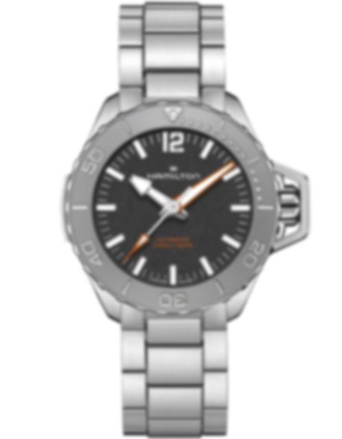 Men's watch / unisex  HAMILTON, Khaki Navy Frogman Auto / 41mm, SKU: H77485130 | watchphilosophy.co.uk