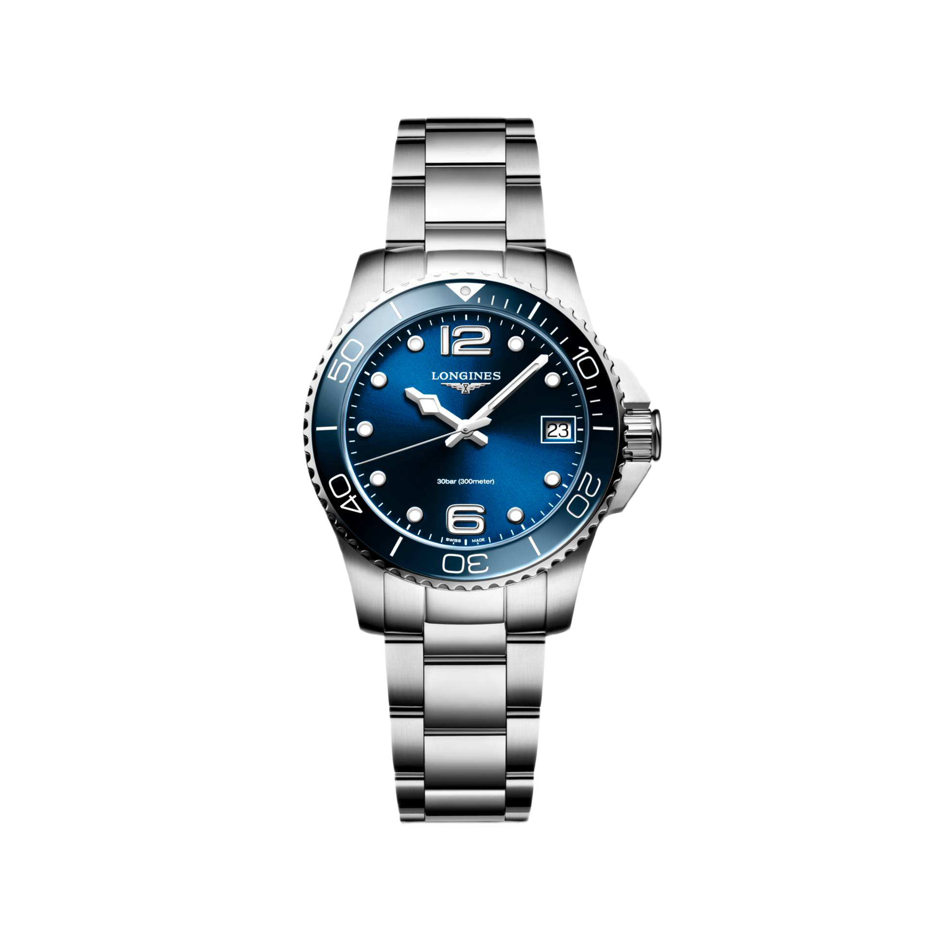 Ladies' watch  LONGINES, HydroConquest / 32mm, SKU: L3.370.4.96.6 | watchphilosophy.co.uk