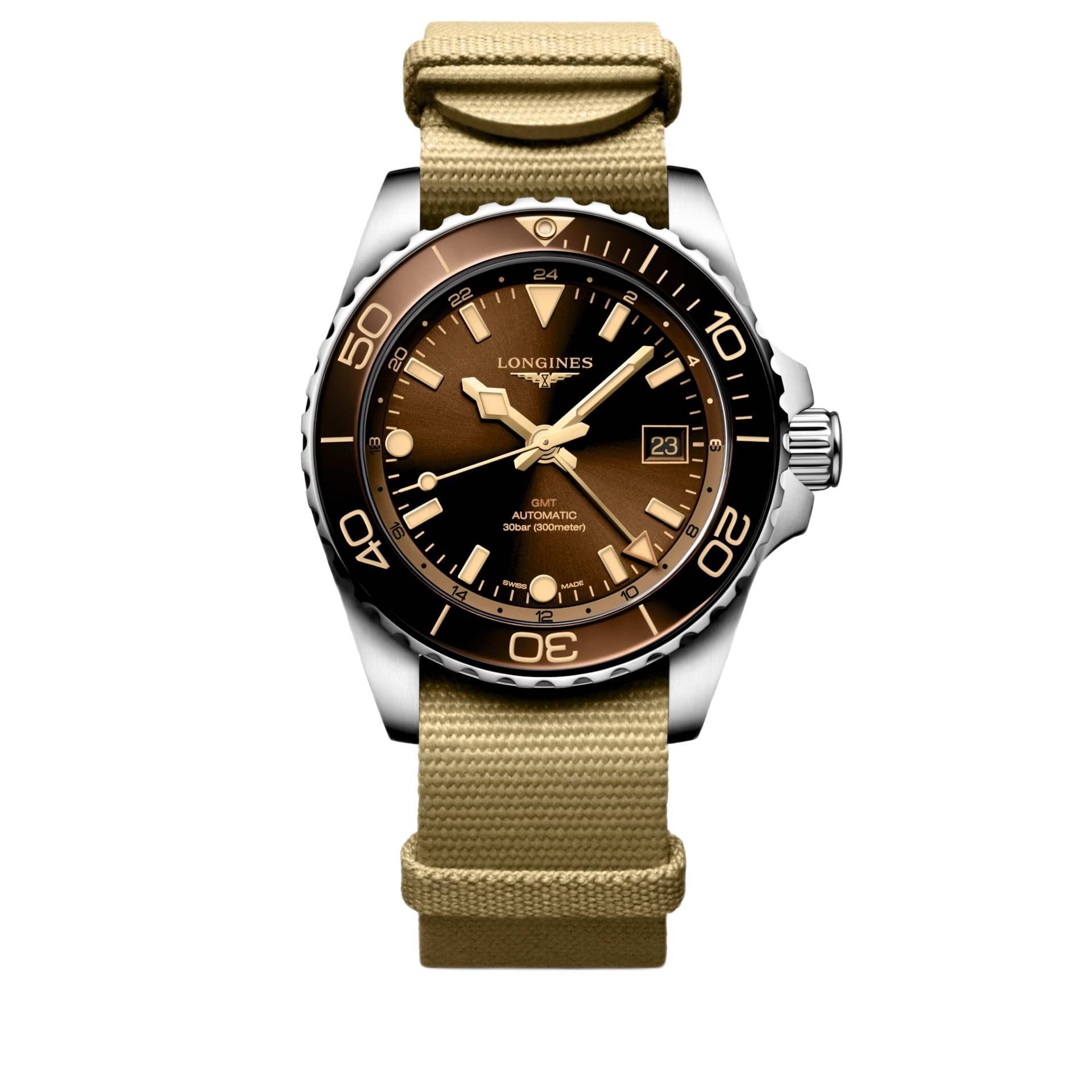 Men's watch / unisex  LONGINES, HydroConquest GMT / 41mm, SKU: L3.790.4.66.2 | watchphilosophy.co.uk