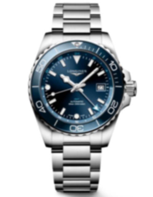 Men's watch / unisex LONGINES, HydroConquest GMT / 41mm, SKU: L3.790.4.96.6 | watchphilosophy.co.uk