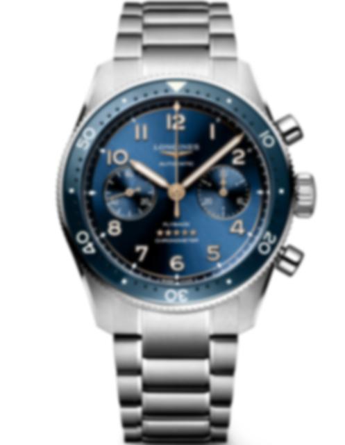 Men's watch / unisex LONGINES, Spirit Flyback / 42mm, SKU: L3.821.4.93.6 | watchphilosophy.co.uk