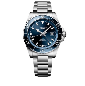 Men's watch / unisex  LONGINES, HydroConquest GMT / 43mm, SKU: L3.890.4.96.6 | watchphilosophy.co.uk