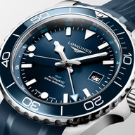 Men's watch / unisex  LONGINES, HydroConquest GMT / 43mm, SKU: L3.890.4.96.9 | watchphilosophy.co.uk