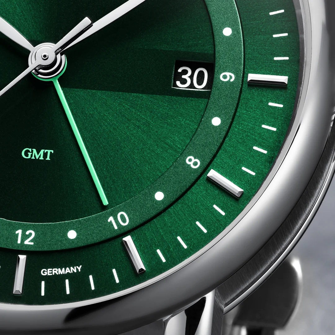 Men's watch / unisex MÜHLE-GLASHÜTTE, Teutonia II GMT / 41 mm, SKU: M1-33-96-MB | watchphilosophy.co.uk
