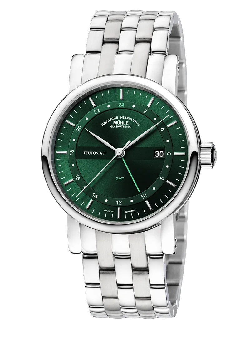 Men's watch / unisex MÜHLE-GLASHÜTTE, Teutonia II GMT / 41 mm, SKU: M1-33-96-MB | watchphilosophy.co.uk