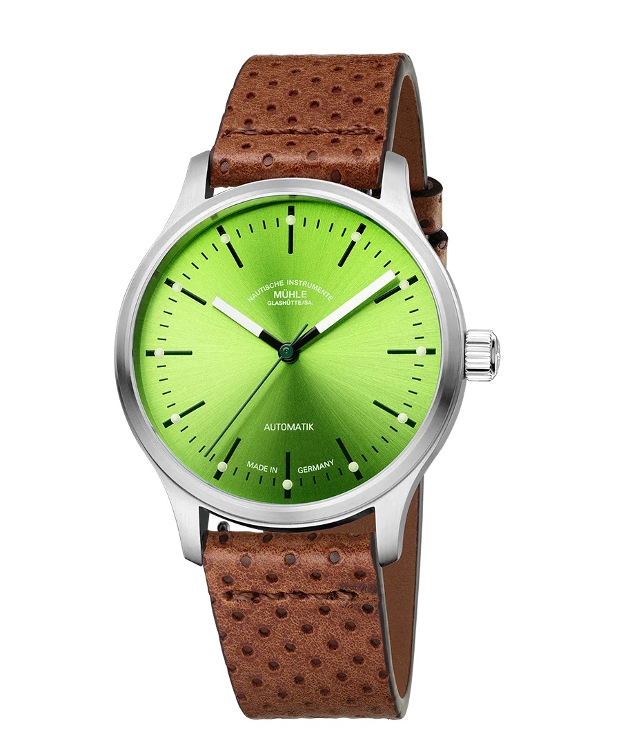 Men's watch / unisex  MÜHLE-GLASHÜTTE, Panova Lime / 40mm, SKU: M1-40-76-1-LB-I | watchphilosophy.co.uk