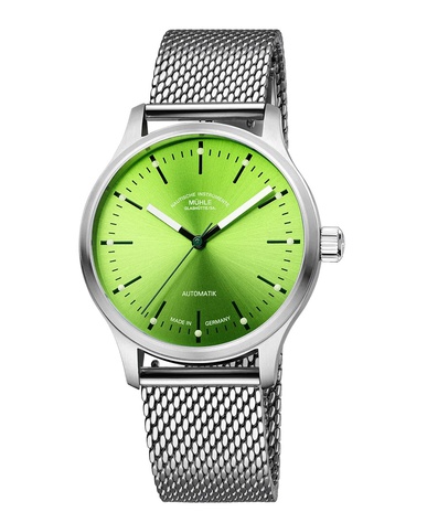Men's watch / unisex  MÜHLE-GLASHÜTTE, Panova Lime / 40mm, SKU: M1-40-76-1-MB-II | watchphilosophy.co.uk