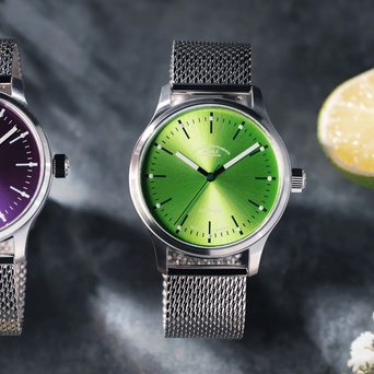 Men's watch / unisex  MÜHLE-GLASHÜTTE, Panova Lime / 40mm, SKU: M1-40-76-1-MB-II | watchphilosophy.co.uk