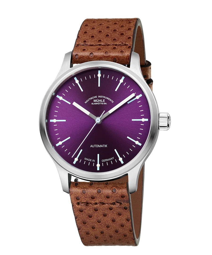 Men's watch / unisex  MÜHLE-GLASHÜTTE, Panova Violet / 40mm, SKU: M1-40-78-1-LB-I | watchphilosophy.co.uk