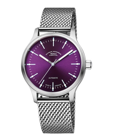 Men's watch / unisex  MÜHLE-GLASHÜTTE, Panova Violet / 40mm, SKU: M1-40-78-1-MB-II | watchphilosophy.co.uk