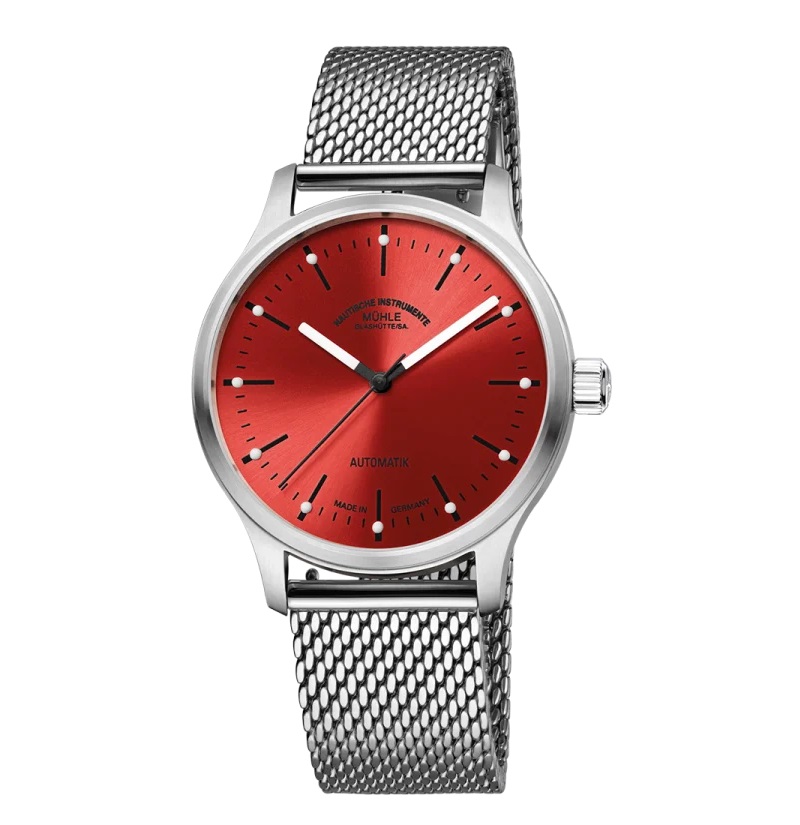 Men's watch / unisex  MÜHLE-GLASHÜTTE, Panova Red / 40mm, SKU: M1-40-78-MB | watchphilosophy.co.uk