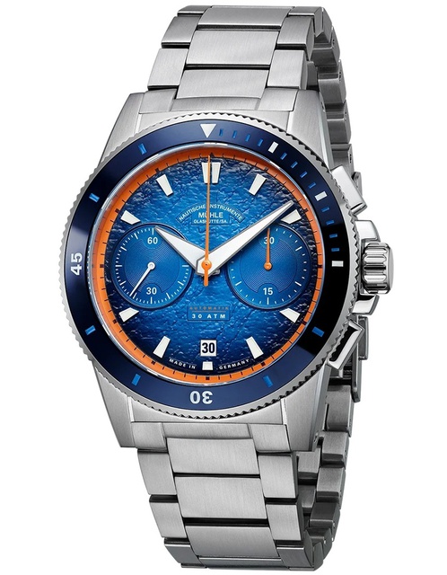 Men's watch / unisex MÜHLE-GLASHÜTTE, Sportivo Active Chronograph / 42.50mm, SKU: M1-52-02-MB | watchphilosophy.co.uk
