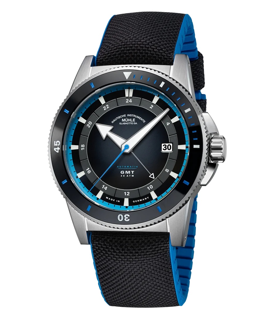 Men's watch / unisex MÜHLE-GLASHÜTTE, Sportivo Travel GMT / 42.50mm, SKU: M1-52-13-CK | watchphilosophy.co.uk