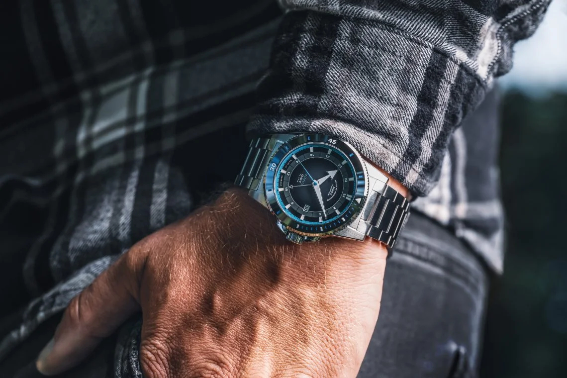 Men's watch / unisex MÜHLE-GLASHÜTTE, Sportivo Travel GMT / 42.50mm, SKU: M1-52-13-MB | watchphilosophy.co.uk
