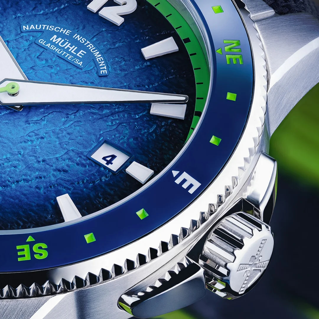 Men's watch / unisex MÜHLE-GLASHÜTTE, Sportivo Compass Date / 42.50mm, SKU: M1-52-22-MB | watchphilosophy.co.uk