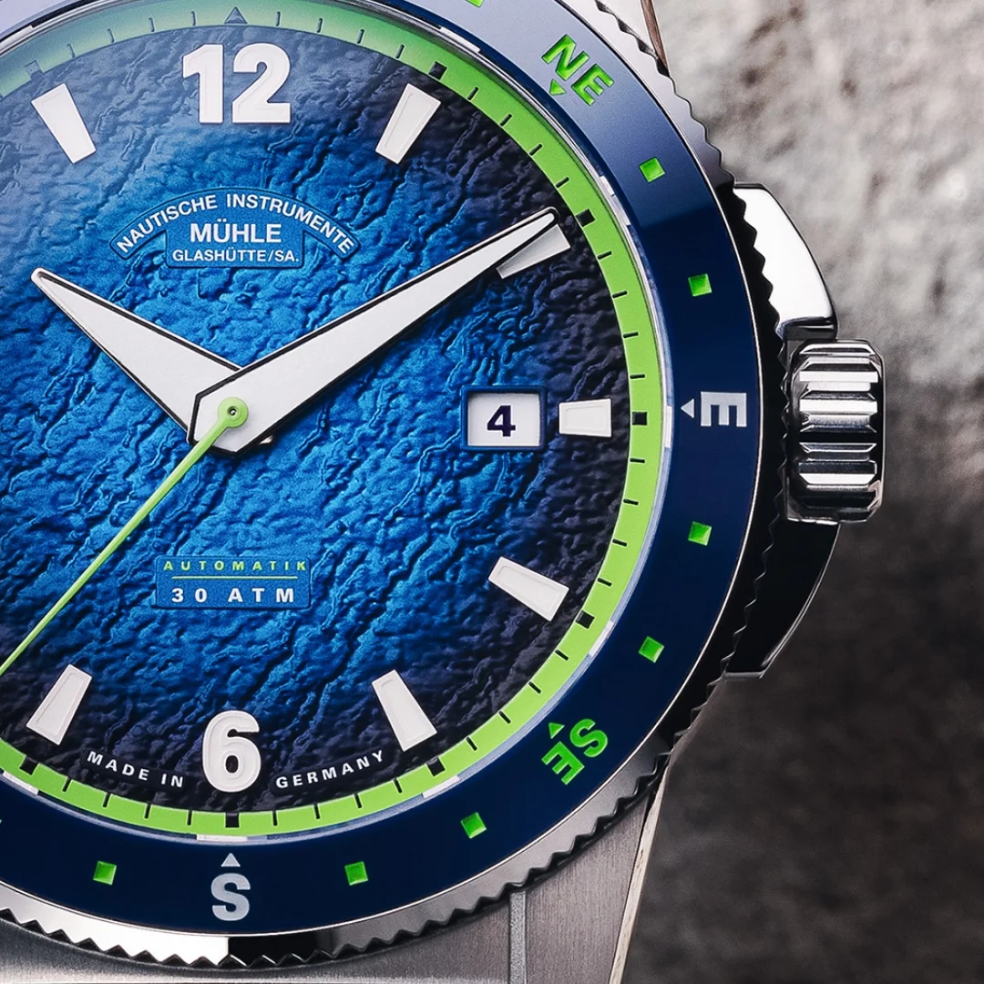 Men's watch / unisex MÜHLE-GLASHÜTTE, Sportivo Compass Date / 42.50mm, SKU: M1-52-22-MB | watchphilosophy.co.uk