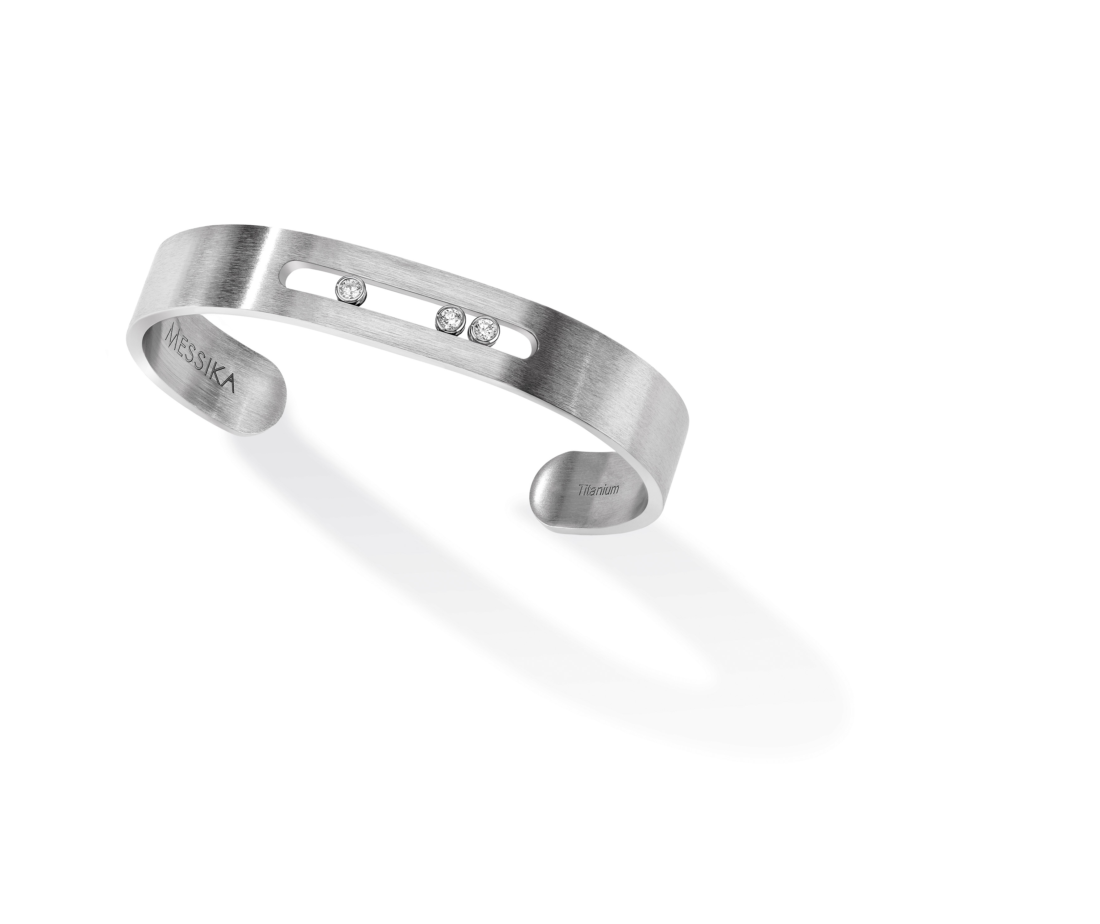 Men's Jewellery  MESSIKA, Bangle Move Titanium Natural, SKU: 06549-TN | watchphilosophy.co.uk