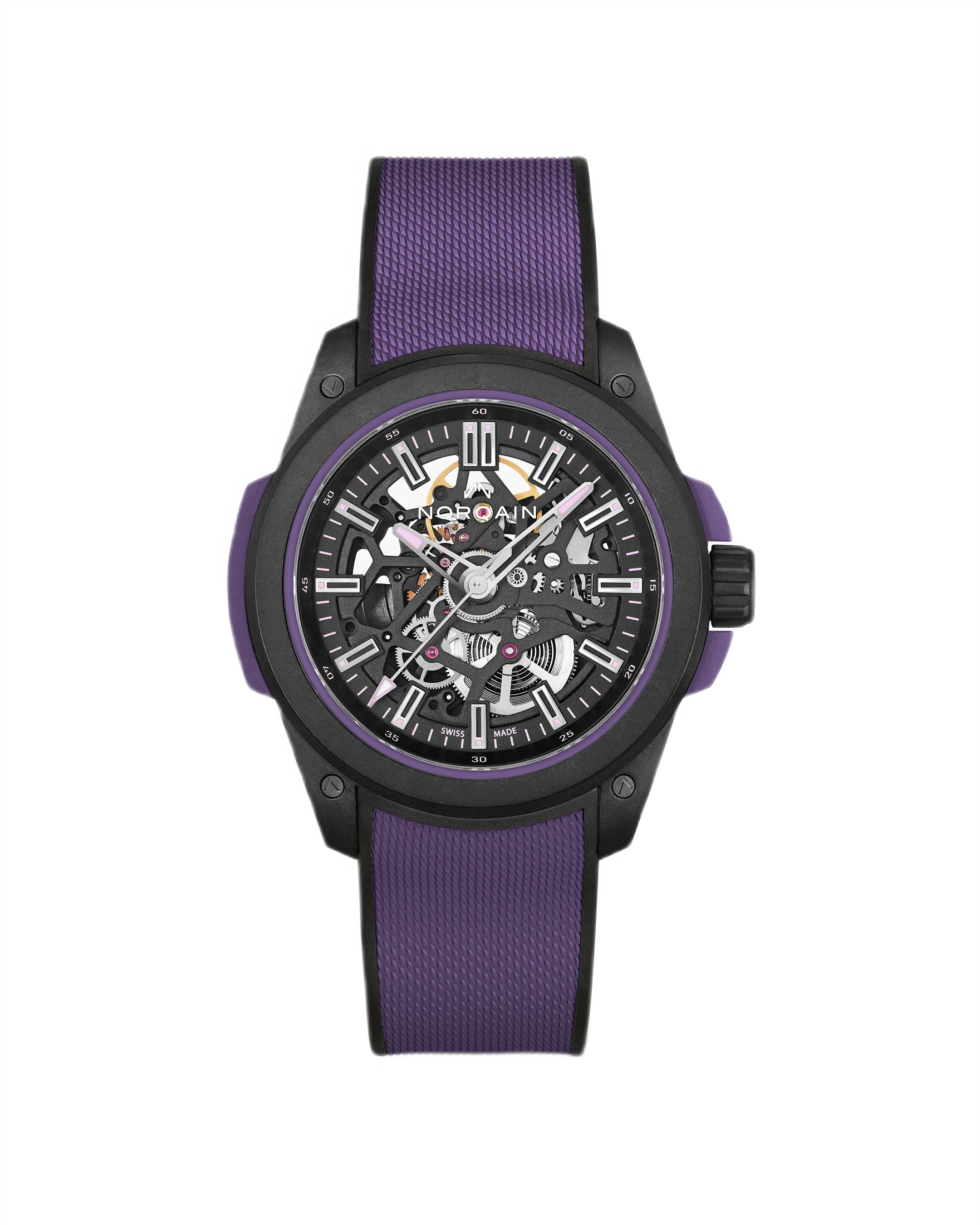 Men's watch / unisex  NORQAIN, Independence Wild One Skeleton Limited Edition Purple / 42mm, SKU: N3000.07Q26.B23.R01 | watchphilosophy.co.uk