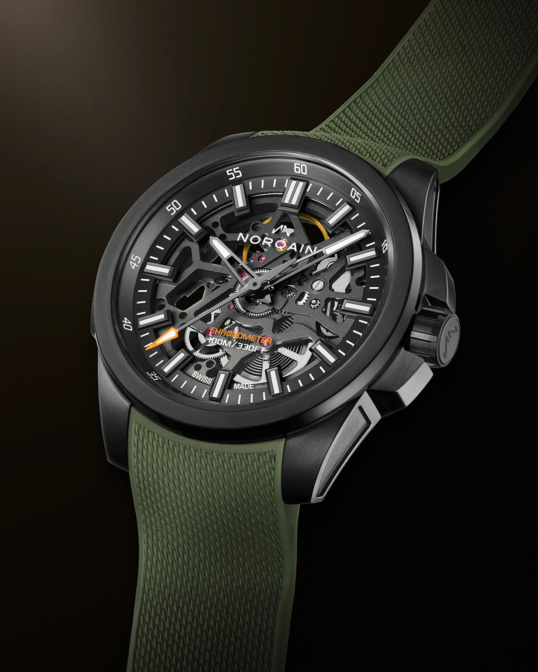 Men's watch / unisex  NORQAIN, Independence Skeleton / 40mm, SKU: N3008.07B01.G01.R01 | watchphilosophy.co.uk