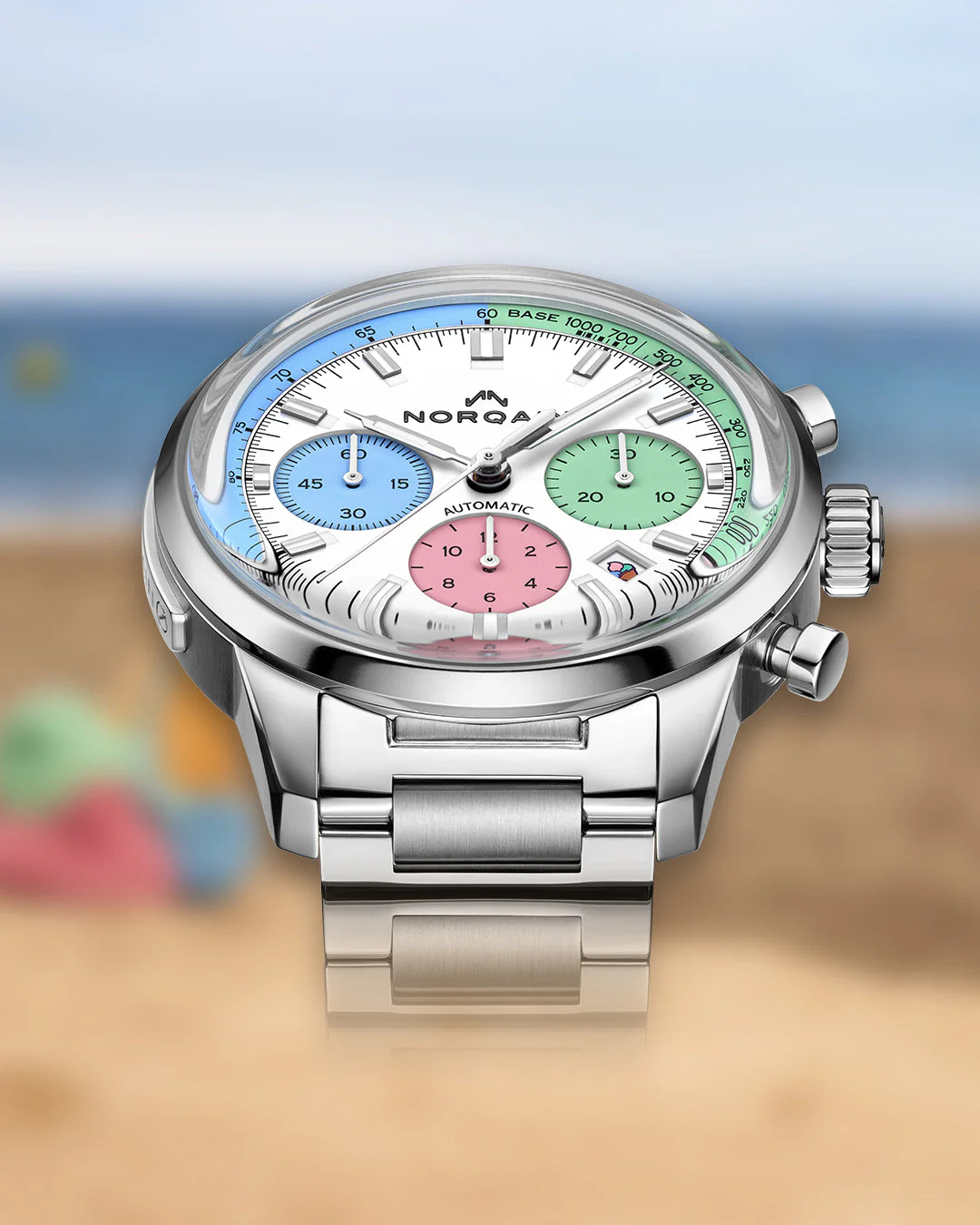 Men's watch / unisex  NORQAIN, Freedom 60 Chrono Enjoy Life Special Edition / 40mm, SKU: N2201.19S01.C01.S01 | watchphilosophy.co.uk