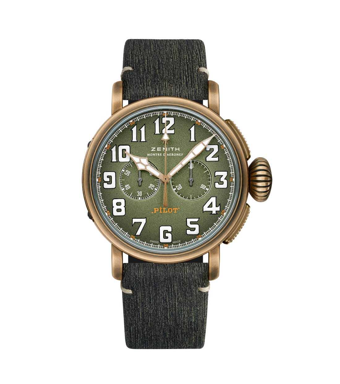 Men's watch / unisex  ZENITH, Pilot Type 20 Chronograph Adventure / 45mm, SKU: 29.2430.4069/63.I001 | watchphilosophy.co.uk