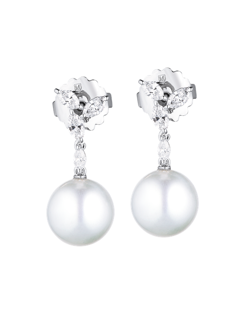 Women Jewellery MIKIMOTO, Classic Platinum Pearl & Diamonds, SKU: PEH7058NDP | watchphilosophy.co.uk