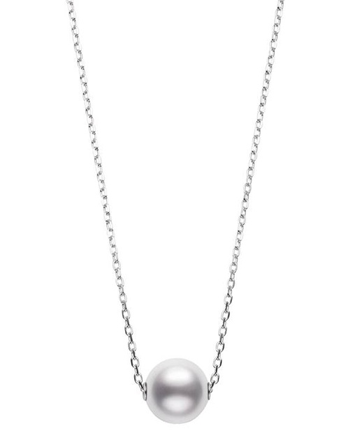 Women Jewellery  MIKIMOTO, Pearls in Motion White Pearl Pendant White Gold, SKU: PP20295NW | watchphilosophy.co.uk