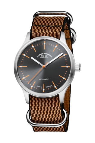 Men's watch / unisex  MÜHLE-GLASHÜTTE, Panova Grey / 40mm, SKU: M1-40-75-NB-III | watchphilosophy.co.uk